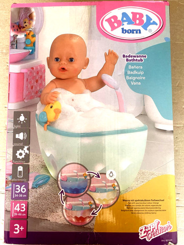 Baby born puppen - born, badewanne