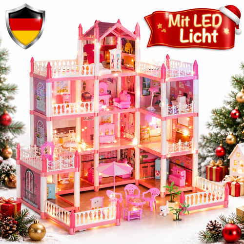 Puppenhaus puppenvilla mit - puppenhaus,