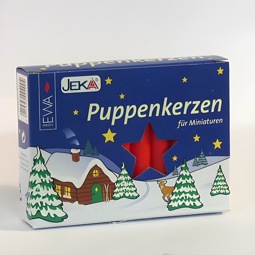 Ewa puppenkerzen rot stück - rot,