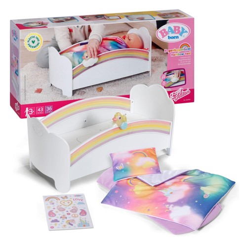 Baby born regenbogenbett - baby,