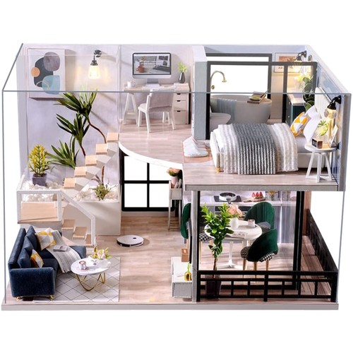 Miniatur puppenhaus holz diy - miniatur,